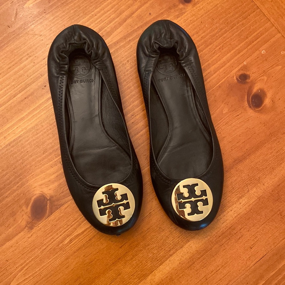 tory burch ruched back flats